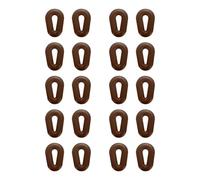 sourcing map 10 Pairs Glasses Ear Grip Silicone Hollow Type 14.4mm Eyeglasses Temple Grips Retainer Anti Slip Soft Eyeglass Ear Grips for Eyeglasses Sunglasses Sport Glasses, Brown