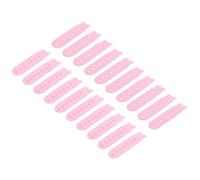 sourcing map 10 Pairs Snapback Strap Cover, 7 Holes Plastic Adjustable Hat Snap Buckle Replacement for Caps Repairing (Light Pink)