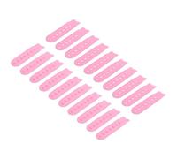 sourcing map 10 Pairs Snapback Strap Cover, 7 Holes Plastic Adjustable Hat Snap Buckle Replacement for Caps Repairing (Dark Pink)