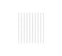 sourcing map 10 Pcs 0.35mm HSS(High Speed Steel) W6542 Micro Drill Bits, Fully Ground Jobber 20mm Length Drill Bit for Mild Steel Copper Aluminum