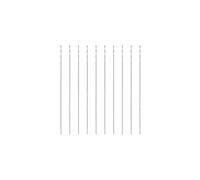 sourcing map 10 Pcs 0.3mm HSS(High Speed Steel) W6542 Micro Drill Bits, Fully Ground Jobber 20mm Length Drill Bit for Mild Steel Copper Aluminum