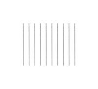 sourcing map 10 Pcs 0.4mm HSS(High Speed Steel) W6542 Micro Drill Bits, Fully Ground Jobber 20mm Length Drill Bit for Mild Steel Copper Aluminum