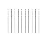 sourcing map 10 Pcs 0.85mm HSS(High Speed Steel) W6542 Micro Drill Bits, Fully Ground Jobber 30mm Length Drill Bit for Mild Steel Copper Aluminum