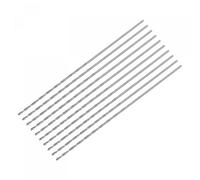 sourcing map 10 Pcs 0.8mm Mini Micro Twist Drill Bits, High-Speed Steel Straight Shank Extra Long Drill Bit 60mm for Aluminum Alloy
