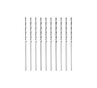 sourcing map 10 Pcs 1.05mm HSS(High Speed Steel) W6542 Micro Drill Bits, Fully Ground Jobber 34mm Length Drill Bit for Mild Steel Copper Aluminum