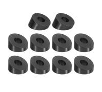 sourcing map 10 Pcs 1/4 Inch 20 Degree Angle Beveled Washer, T316 Stainless Steel Angled Washer for Cable Railing Stair Ends Wood Metal Posts, Black