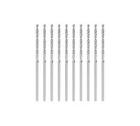 sourcing map 10 Pcs 1.45mm HSS(High Speed Steel) W6542 Micro Drill Bits, Fully Ground Jobber 48mm Length Drill Bit for Mild Steel Copper Aluminum