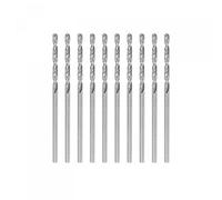 sourcing map 10 Pcs 1.65mm HSS(High Speed Steel) W6542 Micro Drill Bits, Fully Ground Jobber 43mm Length Drill Bit for Mild Steel Copper Aluminum