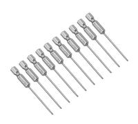 sourcing map 10 Pcs 1.6mm PH00 Magnetic Phillips Screwdriver Bits, 1/4 Inch Hex Shank 2.56-inch Length S2 Power Tool