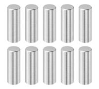 sourcing map 10 Pcs 10 mm x 28 mm Dowel Pins, 316L Stainless Steel Cylindrical Dowel Pins Shelf Support Peg Pin Rod Fasten Elements Metal Shelf Pegs Silver Tone