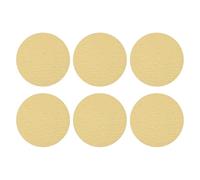 sourcing map 10 Pcs 125mm (5 Inch) Sanding Discs, 120 Grit Hook and Loop Sandpaper, No-Hole Aluminum Oxide Orbital Sander Sandpaper for Woodworking Automotive Metal Polishing, Yellow