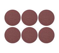 sourcing map 10 Pcs 150mm 6 Inch Sanding Discs, 36 Grit Hook and Loop Sandpaper, No-Hole Aluminum Oxide Orbital Sander Sandpaper for Woodworking Automotive Metal Polishing, Red