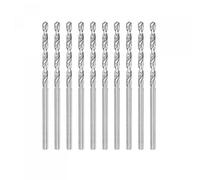 sourcing map 10 Pcs 2.45mm HSS(High Speed Steel) W6542 Micro Drill Bits, Fully Ground Jobber 56mm Length Drill Bit for Mild Steel Copper Aluminum