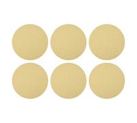 sourcing map 10 Pcs 200mm (8 Inch) Sanding Discs, 120 Grit Hook and Loop Sandpaper, No-Hole Aluminum Oxide Orbital Sander Sandpaper for Woodworking Automotive Metal Polishing, Yellow