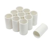 sourcing map 10 Pcs 20mm Inner Diameter Straight PVC Pipe Connectors Fittings White