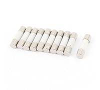 sourcing map 10 Pcs 250V 250mA Fast Blow Ceramic Fuse Tube 5mm x 20mm