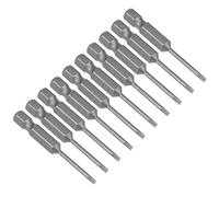 sourcing map 10 Pcs 2mm Slotted Tip Magnetic Flat Head Screwdriver Bits, 1/4 Inch Hex Shank 2-inch Length S2 Power Tool