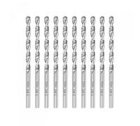 sourcing map 10 Pcs 3.85mm HSS(High Speed Steel) W6542 Micro Drill Bits, Fully Ground Jobber 80mm Length Drill Bit for Mild Steel Copper Aluminum