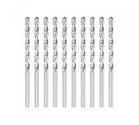 sourcing map 10 Pcs 3.9mm HSS(High Speed Steel) W6542 Micro Drill Bits, Fully Ground Jobber 80mm Length Drill Bit for Mild Steel Copper Aluminum