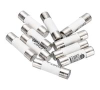 sourcing map 10 Pcs 380V 20A Fast Blow Fuse, Ceramic Cartridge Fuses Microwave Fuse Current Protection F Type 10x38mm for Electrical Industrial