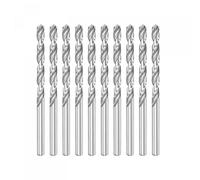sourcing map 10 Pcs 4.9mm HSS(High Speed Steel) W6542 Micro Drill Bits, Fully Ground Jobber 85mm Length Drill Bit for Mild Steel Copper Aluminum