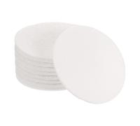 sourcing map 10 Pcs 5 Inch Nylon Hoop Scrubbing Pad 2000 Grits Scrubber Scouring Pads Hoop and Loop Surface Conditioning Drill Scuffing Disc, White