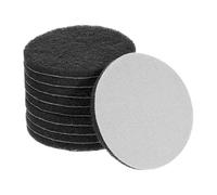 sourcing map 10 Pcs 5 Inch Nylon Hoop Scrubbing Pad 800 Grits Scrubber Scouring Pads Hoop and Loop Surface Conditioning Drill Scuffing Disc, Grey