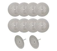 sourcing map 10 Pcs 50mm Diamond Cutting Wheels Cut Off Wheel with 2 Pcs Mandrels for Rotary Tool