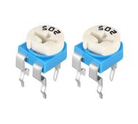 sourcing map 10 Pcs 5K Ohm Variable Resistors Top Adjustable Horizontal Cermet Potentiometer