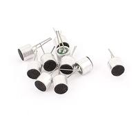 sourcing map 10 Pcs 6mm x 5mm Through Hole MIC Electret Microphone Condenser Pickup