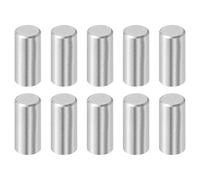 sourcing map 10 Pcs 8 mm x 18 mm Dowel Pins, 316L Stainless Steel Cylindrical Dowel Pins Shelf Support Peg Pin Rod Fasten Elements Metal Shelf Pegs Silver Tone