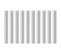 sourcing map 10 Pcs 8 mm x 70 mm Dowel Pins, 316L Stainless Steel Cylindrical Dowel Pins Shelf Support Peg Pin Rod Fasten Elements Metal Shelf Pegs Silver Tone