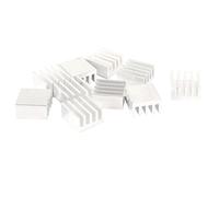 sourcing map 10 Pcs 9mm x 9mm x 5mm Aluminum Heatsink for Power Transistor FET