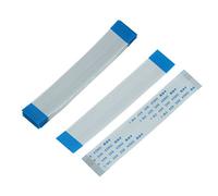 sourcing map 10 Pcs A Type FFC Flexible Flat Cable 15 Pin Flat Ribbon Cable Fop Face Connect Wire Cord, 90mm Length, 1.0 mm Spacing