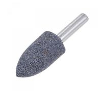 sourcing map 10 Pcs Abrasive Mounted Stone 1/4" Shank 0.63" Dia Conical Corundum Grinding and Polishing Head for Engraving Rotary Tool
