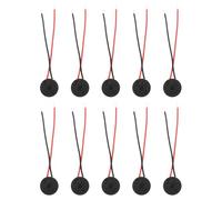 sourcing map 10 Pcs Active Buzzer DC 5V 12x9.5mm 60mm Active Piezo Buzzer with Lead Wire Continuous Sound Beep for Computer Physics Circuits Alarm Safety Warehouse House Shop
