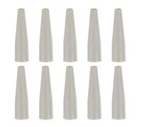 sourcing map 10 Pcs Air Nozzle Tip Rubber Blow Gun Tip for Air Blow Guns Tool Parts & Accessories, Milky White