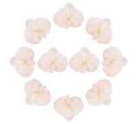 sourcing map 10 Pcs Artificial Orchid Flower Heads, Fake Butterfly Orchid Heads Bulk Artificial Flowers for DIY Wedding Bouquets Centerpieces Party Home Decorations, Champagne Pink