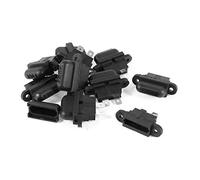sourcingmap 10 Pcs Auto Car Boat Truck Blade ATC Fuse Holder Cover Black