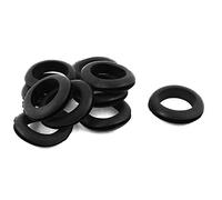 sourcing map 10 Pcs Black Rubber 35mm Open Hole Ring Dual Side Cable Wiring Grommet