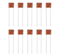 sourcing map 10 Pcs CBB Capacitor 100V 332J 0.0033UF Metallized Polypropylene Film Capacitors for Various Energy-Saving Lamps Electronic Rectifiers Instruments