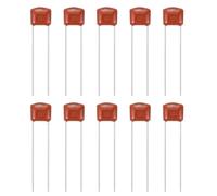 sourcing map 10 Pcs CBB Capacitor 100V 472J 0.0047UF Metallized Polypropylene Film Capacitors for Various Energy-Saving Lamps Electronic Rectifiers Instruments