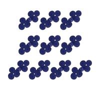 sourcing map 10 Pcs Chinese Knots Frog Buttons Closure Handmade Three-Wheel Shape Sewing Buttons Blue Buckle with Jade for Cheongsam Dresses Shirts Sweater Cloak Coat, 0.98" × 2.17"