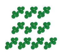sourcing map 10 Pcs Chinese Knots Frog Buttons Closure Handmade Three-Wheel Shape Sewing Buttons Green Buckle with Jade for Cheongsam Dresses Shirts Sweater Cloak Coat, 0.98" × 2.17"