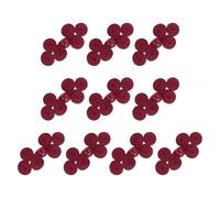 sourcing map 10 Pcs Chinese Knots Frog Buttons Closure Handmade Three-Wheel Shape Sewing Buttons Wine Red Buckle with Jade for Cheongsam Dresses Shirts Sweater Cloak Coat, 0.98" × 2.17"