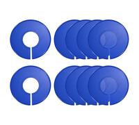 sourcing map 10 Pcs Clothes Dividers,Round Closet Rack Dividers Clothing Rack Size Dividers Blank Labels Writable & Reusable for Hanging Clothes Sorting Size, Dark Blue