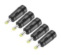 sourcing map 10 Pcs DC Power Adapter,Straight Female 5.5mm x 2.1mm to Male 4mm x 1.7mm Plug Tips Yellow with 1.54 Inch Wire for External Power Source
