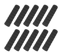 sourcing map 10 Pcs Door Knob Cover, Safety Door Handle Protector Covers Anti-Collision Soft Spiral Door Knob Covers Foam Door Pull Cover for Bedrooms Bathrooms Offices Doors, Black