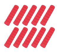 sourcing map 10 Pcs Door Knob Cover, Safety Door Handle Protector Covers Anti-Collision Soft Spiral Door Knob Covers Foam Door Pull Cover for Bedrooms Bathrooms Offices Doors, Red