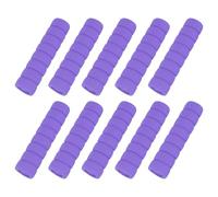 sourcing map 10 Pcs Door Knob Cover, Safety Door Handle Protector Covers Anti-Collision Soft Spiral Door Knob Covers Foam Door Pull Cover for Bedrooms Bathrooms Offices Doors, Purple